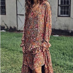 Free People Feeling Groovy Maxi Dress, Large
